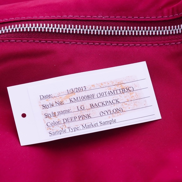 Michael Kors NWT Fuchsia  Large Womans Backpack - Picture 11 of 11